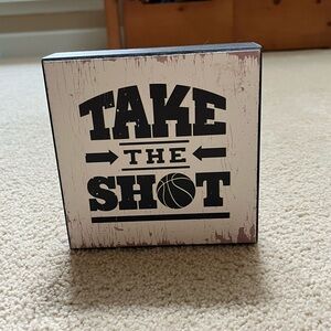 Basketball Wooden home decor